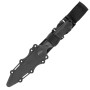 DUMMY PLASTIC TRAINING KNIFE 141 STYLE WITH BELT SHEAT BLACK 7369