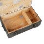 USED ​​MILITARY BOX IN HEAVY WOOD 48 X 28 X 16 cm 469503