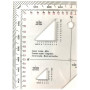GONIOMETRO COORDINATOMETRO CARTOGRAFICO SOFTAIR MILITARE 01501RE PVC CM 10,50 X 10,50 CARTOGRAFIA
