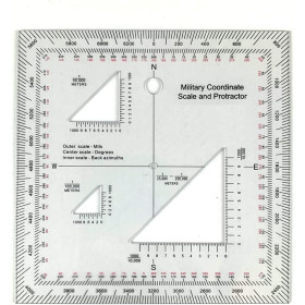 MILITARY PVC CARTOGRAPHIC COORDINATOMETER  01501