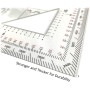 GONIOMETRO COORDINATOMETRO CARTOGRAFICO SOFTAIR MILITARE 01501RE PVC CM 10,50 X 10,50 CARTOGRAFIA