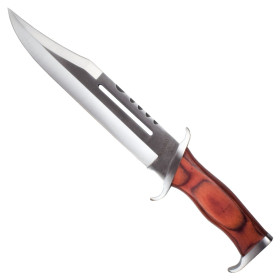 Leatherette sheath Rambo hunting knife
