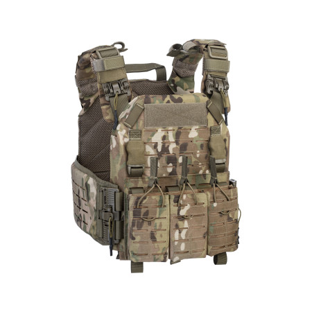 DEFCON 5 STORM PLATE CARRIER WITH QUICK RELEASE SYSTEM + TRIPLE MAG. POUCH ORIGINAL MULTICAM  D5-BAV23 OMC