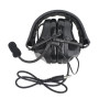 Cuffie tattiche WADSN ANC per softair con microfono PTT nero