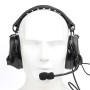 WADSN ANC headset for softair with flexible microphone and PTT compatibility