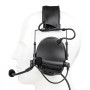 WADSN durable tactical headphones softair noise reduction headset black