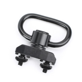 D sling swivel Keymod M-LOK black for softair rifles