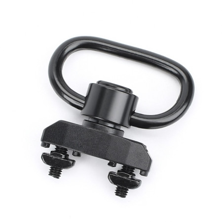 D sling swivel Keymod M-LOK black for softair rifles