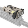 WADSN AN PEQ Dark Earth laser softair con luce LED tattica