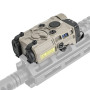 WADSN AN PEQ airsoft red IR laser with LED torch 200 lumens Dark Earth
