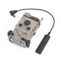 WADSN AIMING DEVICE RED/IR LASER WITH WHITE LED DARK EARTH WD6087-T