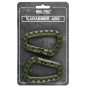 coppia moschettoni ABS verde Mil-Tec 8.3cm