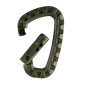tactical Mil-Tec green carabiner clip ABS