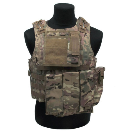 FSBE RP-81MUL Multicam tactical vest front view — modular softair vest