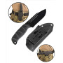 Lama 440A 11,5 cm del Black Combat Knife G10 W