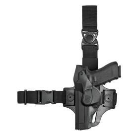 fondina coscia in polimero per Glock 17/18/22/31/37