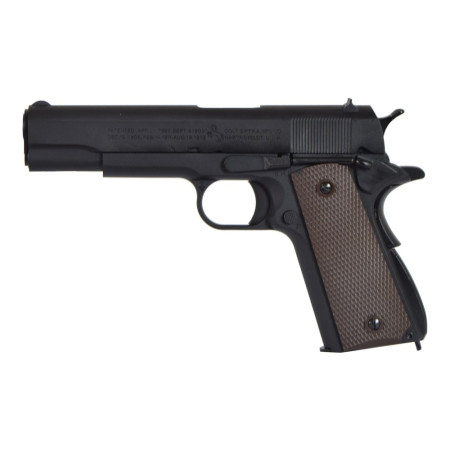 Cybergun Colt 1911A1 Full Metal CG-AP0100 - front view - airsoft pistol 6mm