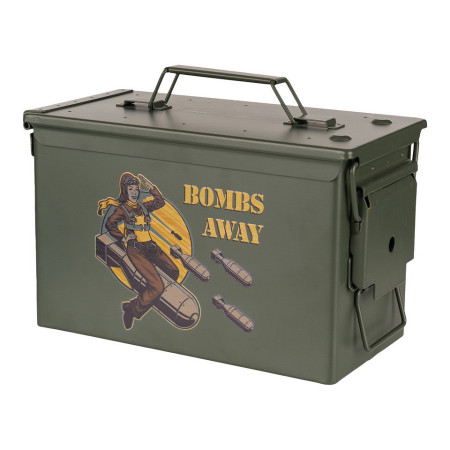 Ammo box Fosco Industries Cal.50 Bombs Away vista frontale