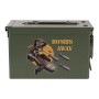 Steel ammo can with gasket seal detail