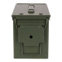 Heavy-duty handles close-up on ammo box