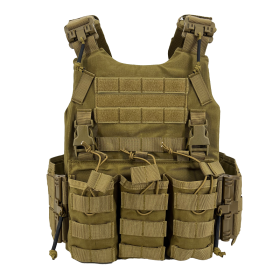 Gilet tattico SIXMM FCS TAN per softair