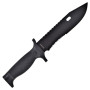 SCK HUNTING KNIFE BLACK GRIP 305MM STAINLESS STEEL BLACK BLADE CW-828-6