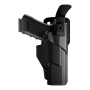 VEGA HOLSTER PROFESSIONAL POLYMER HOLSTER DUTY FAST ACTION LEVEL 3 DFA8 BLACK WHITE