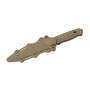 Airsoft training knife soft rubber blade
