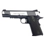 CYBERGUN Colt 1911 vista frontale dual tone black silver