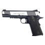 CYBERGUN Colt 1911 vista frontale dual tone black silver