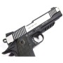 Blow-back slide mechanism close-up Colt 1911 full metal