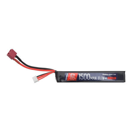 batteria softair blumax power lipo 11.1v 1500mah stick