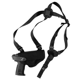 VEGA HOLSTER FO2 NYLON HORIZONTAL SHOULDER AND BELT HOLSTER BLACK