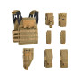 DEFCON 5 PLATE CARRIER ENDURANCE WITH POUCHES COYOTE TAN D5-BAV2020CT