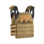 DEFCON 5 PLATE CARRIER ENDURANCE COMPLETO DI TASCHE TAN D5-BAV2020CT