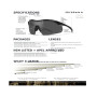 WILEY X VAPOR TACTICAL GLASSES WITH 3 LENSES AND BALLISTIC PROTECTION WY-CHVAP-3502 BLACK