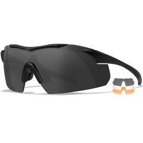 WILEY X VAPOR TACTICAL GLASSES WITH 3 LENSES AND BALLISTIC PROTECTION WY-CHVAP-3502 BLACK