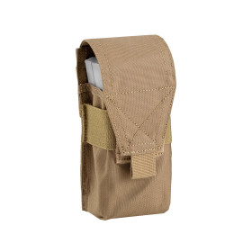 DEFCON 5 SINGLE MOLLE M4+AK POUCH 1000 DEN COYOTE D5-M4AKS CT