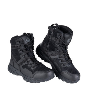ANFIBI TATTICI SOFTAIR MILITARI IN PELLE E TESSUTO TECNICO CON ZIP LATERALE HEXAGON 101 INC 231176