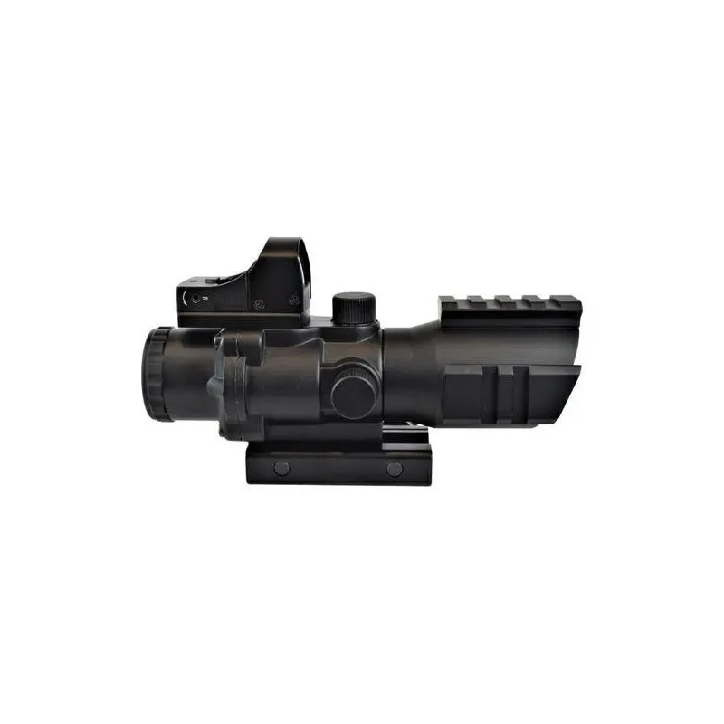 JS-TACTICAL RIFLE SCOPE AND RED GREEN DOT SIGHT COMBO JS-4*32-HD107