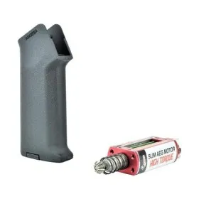 IMPUGNATURA MOTORE FUCILE SOFTAIR M4 SLIM GRIP NERO + MOTORE HIGH TORQUE AR-PGM3-B