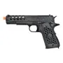 WE GAS PISTOL 1911 HEX CUT GEN2 BLACK FULL METAL BLOCKBACK WE16B
