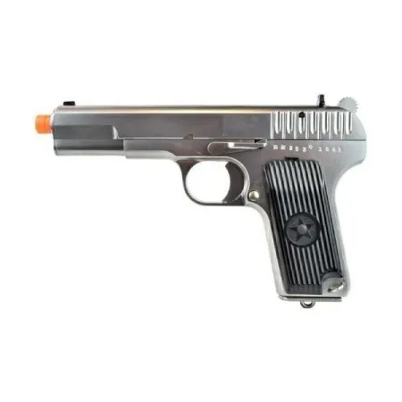 WE GAS PISTOL TT33 SILVER FULL METAL BLOWBACK WE12T