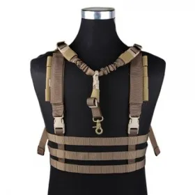 EMERSONGEAR MOLLE SYSTEM LOW PROFILE CHEST RIG COYOTE BROWN EM7452D