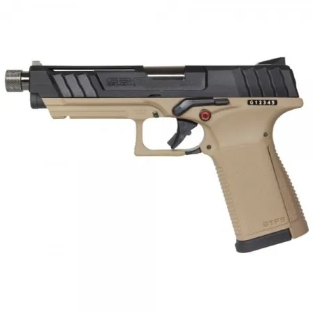 GAS PISTOL GTP9 BLACK/DESERT TAN GG-GTP9BT G&G ARMAMENT