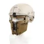 WOSPORT IRON WARRIOR FULL FACE MASK FOR FAST HELMETS BLACK (WO-MA104B)