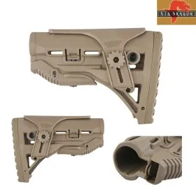 BIG DRAGON RETRACTABLE STOCK TAN BD-0165T