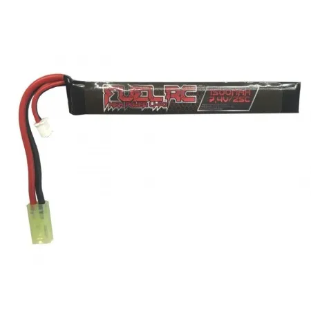 FUEL Li-Po STICK 7.4V 1500mAh 25C FL-7.4X1500 vista frontale