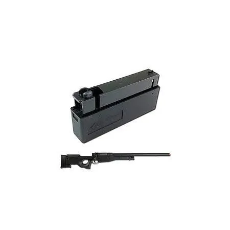22-BB magazine WELL installed on bolt-action sniper rifle