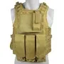 TACTICAL VEST TAN BODY ARMOR LIGHT VT-1104T